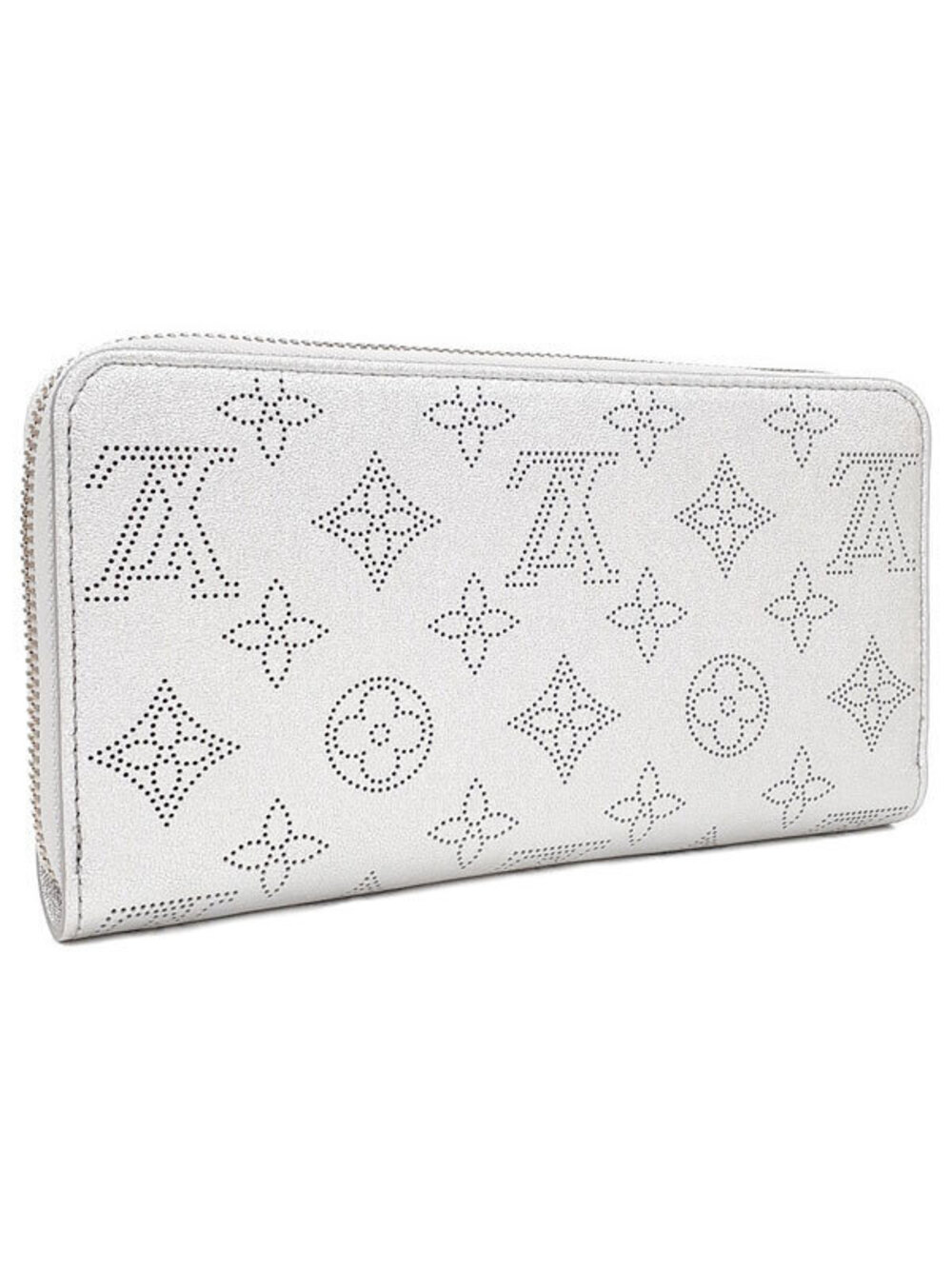 Louis Vuitton Wallet Round Zippy Zipper Long Mahina Black
